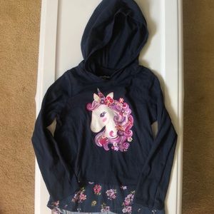 Unicorn hooded T-shirt 5T